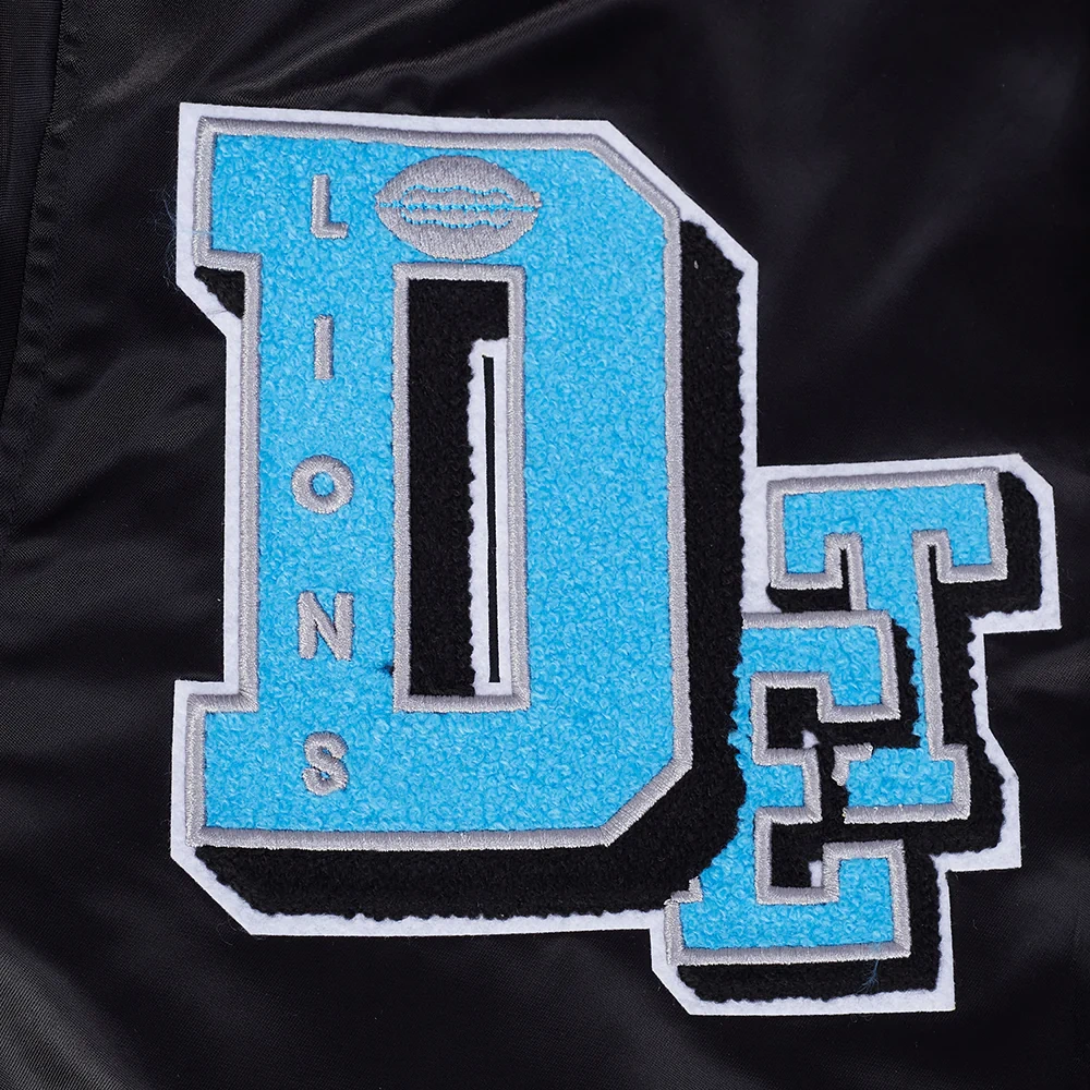 NFL Detroit Lions Best Of Men's Rib Satin Jacket - Image 8