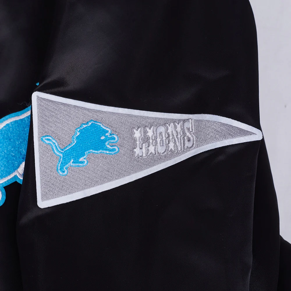 NFL Detroit Lions Best Of Men's Rib Satin Jacket - Image 10