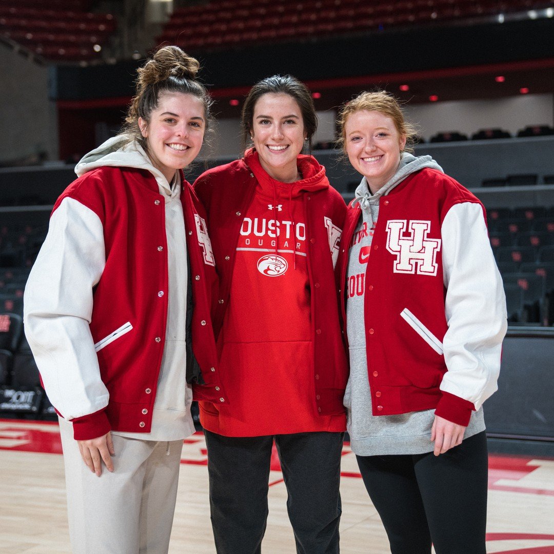 University of Houston Red/White Varsity Jacket - Image 4