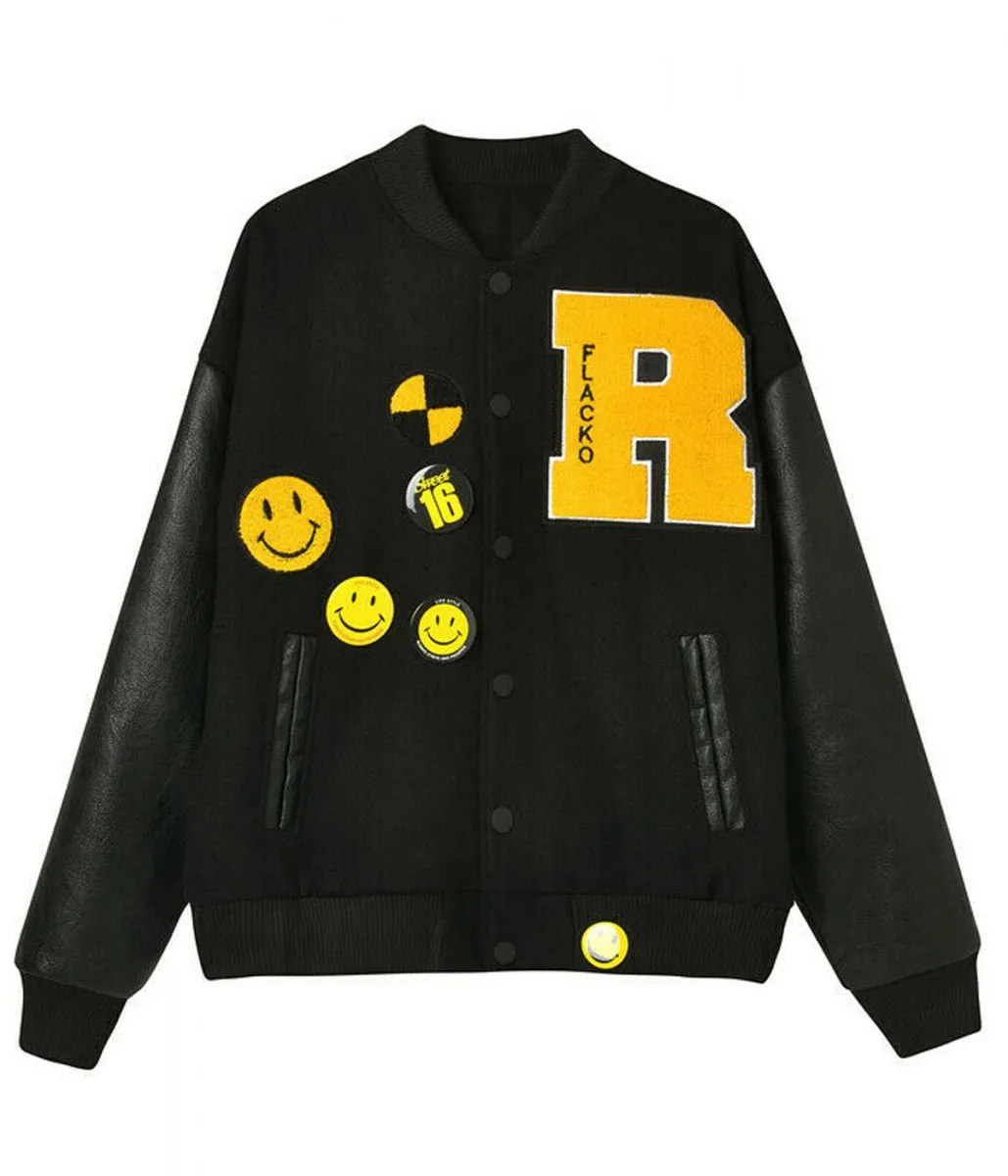 Alternative view of ASAP Rocky Flacko Testing in Progress Varsity Jacket