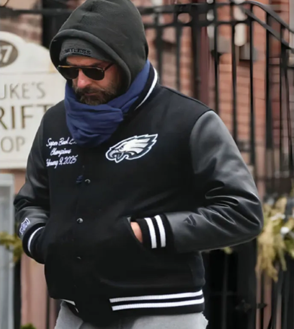 NYC Philadelphia Eagles Bradley Cooper Varsity Jacket