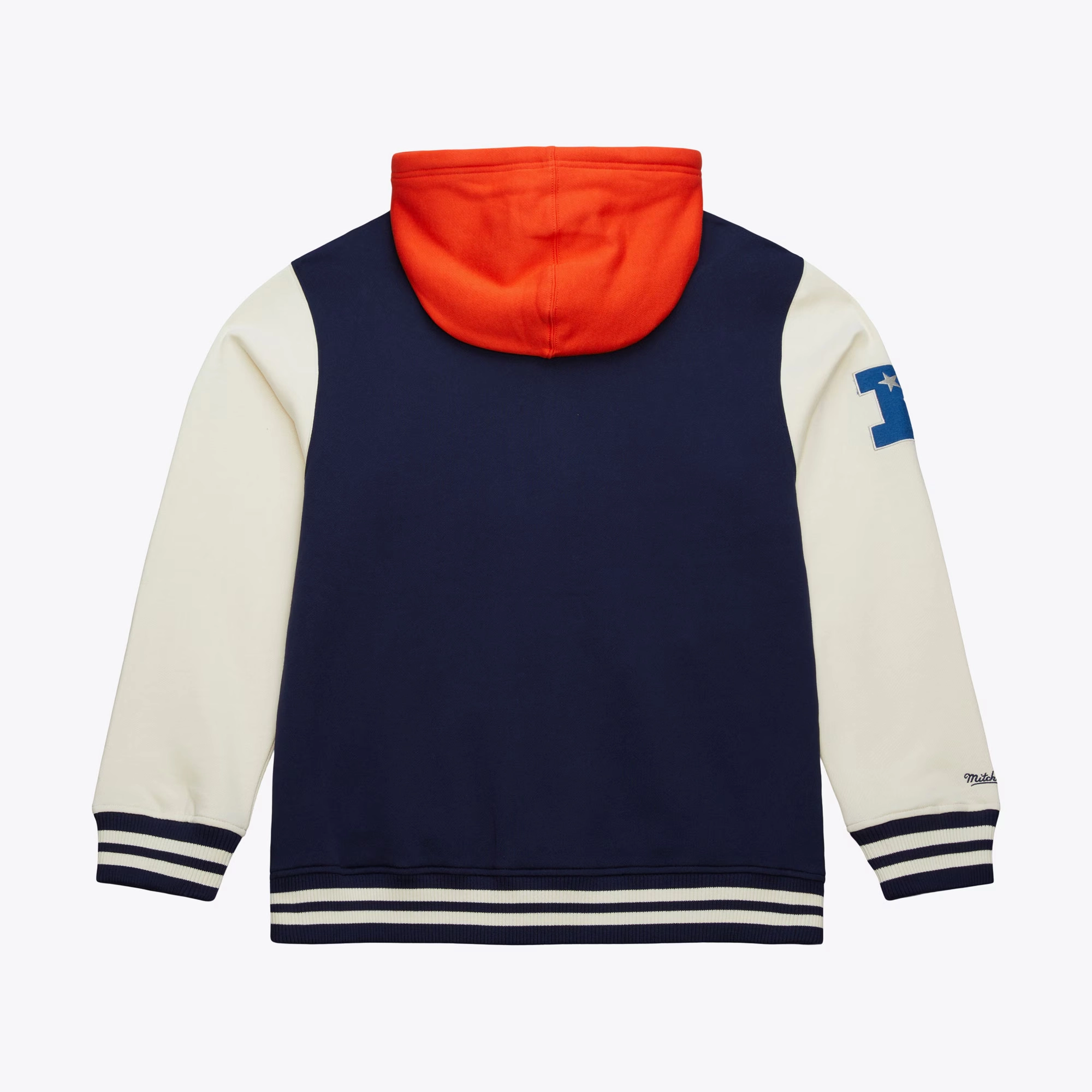 Alternative view of Chicago Bears Navy Sideline Fleece Full-snap Jacket