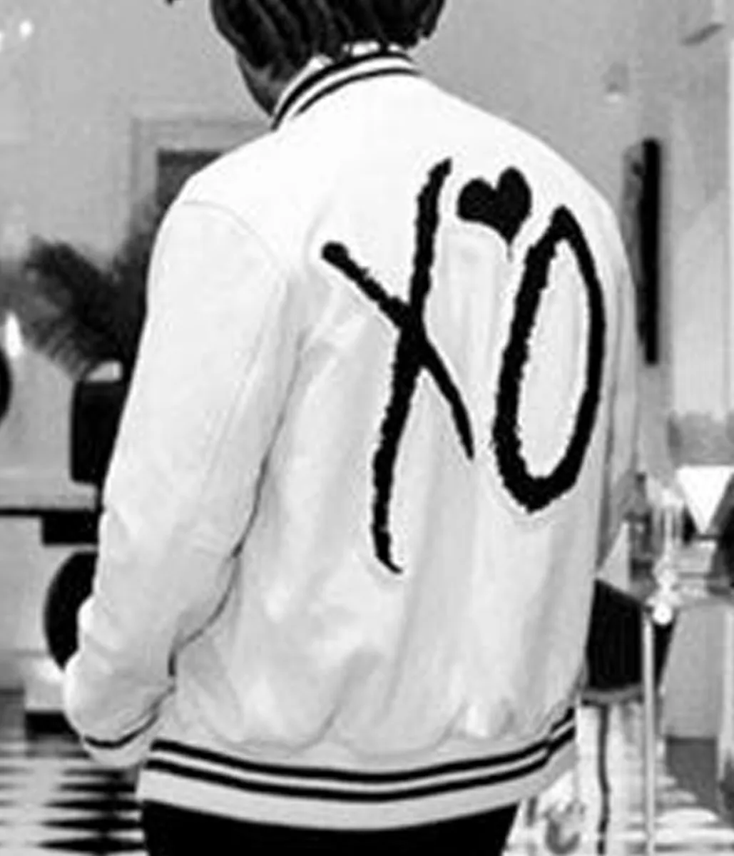 Future XO Varsity White Wool Jacket - Image 6