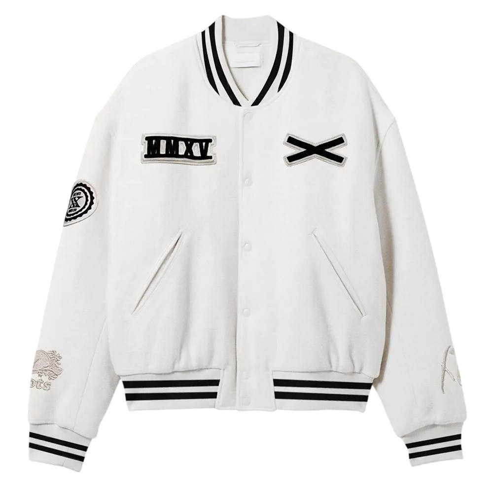 Alternative view of Future XO Varsity White Wool Jacket