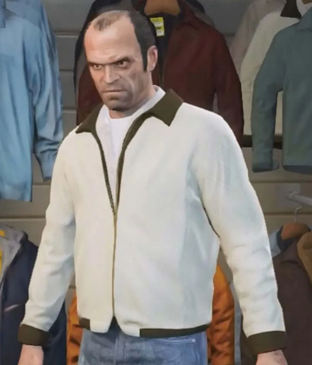 GTA V Scorpion Bomber White Jacket
