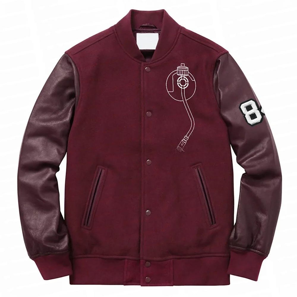 Alternative view of House Party Snoop Dogg Bomber Maroon Jacket