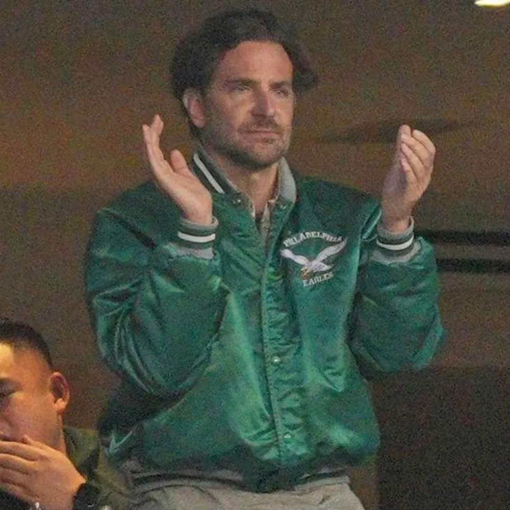 Philadelphia Eagles Bradley Cooper Green Jacket - Image 5