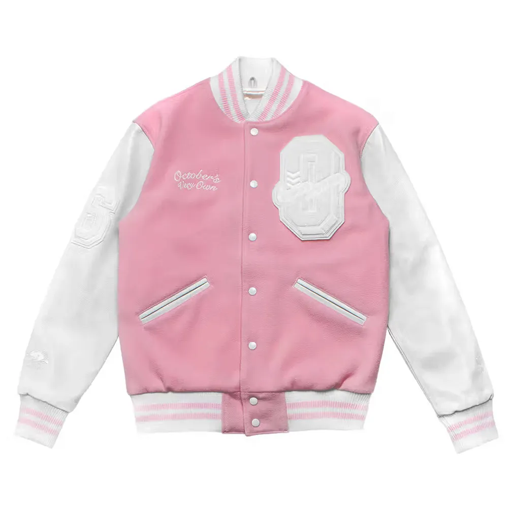Alternative view of OVO Valentine’s Day Varsity Pink Jacket