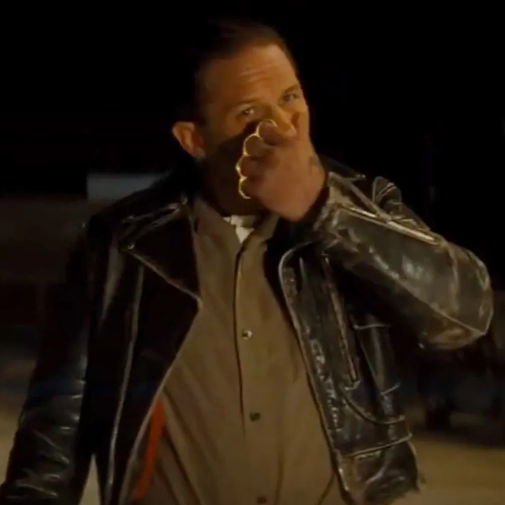 Tom Hardy The Bikeriders Leather Jacket - Image 3