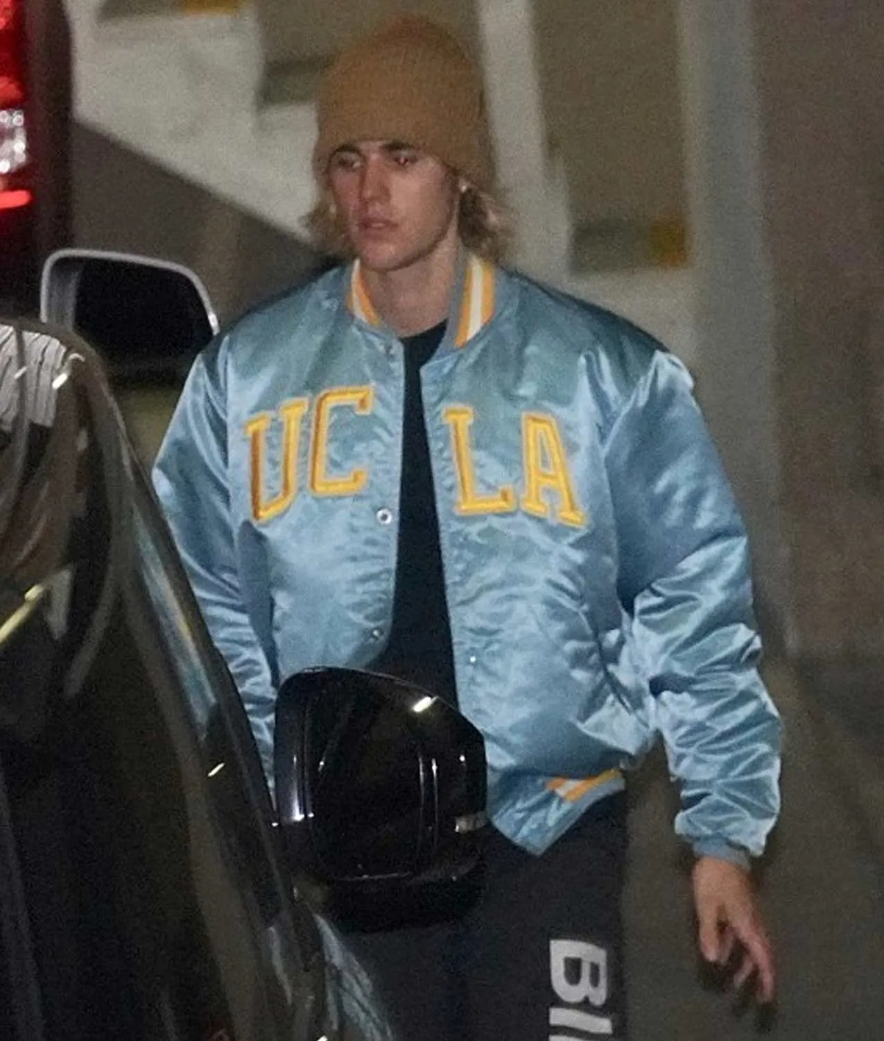 UCLA Justin Bieber Bomber Satin Jacket