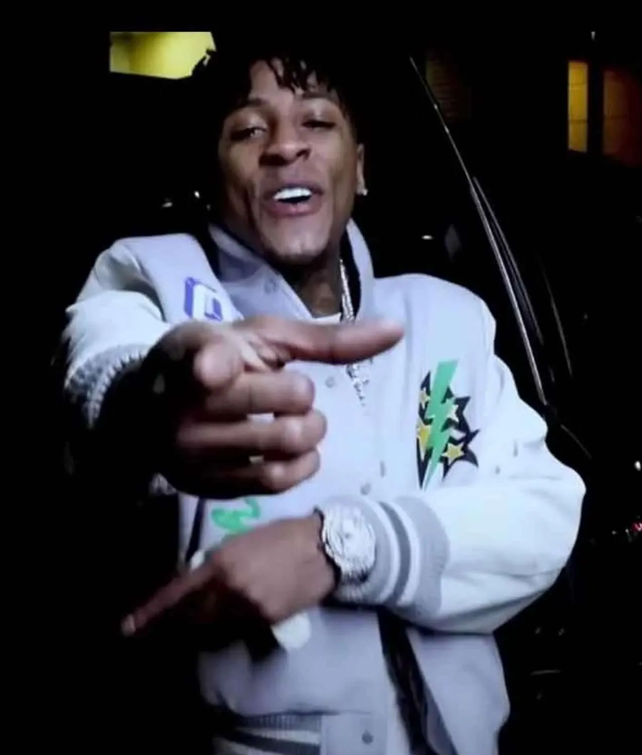 Youngboy Lil Durk Wool & Leather Varsity Jacket