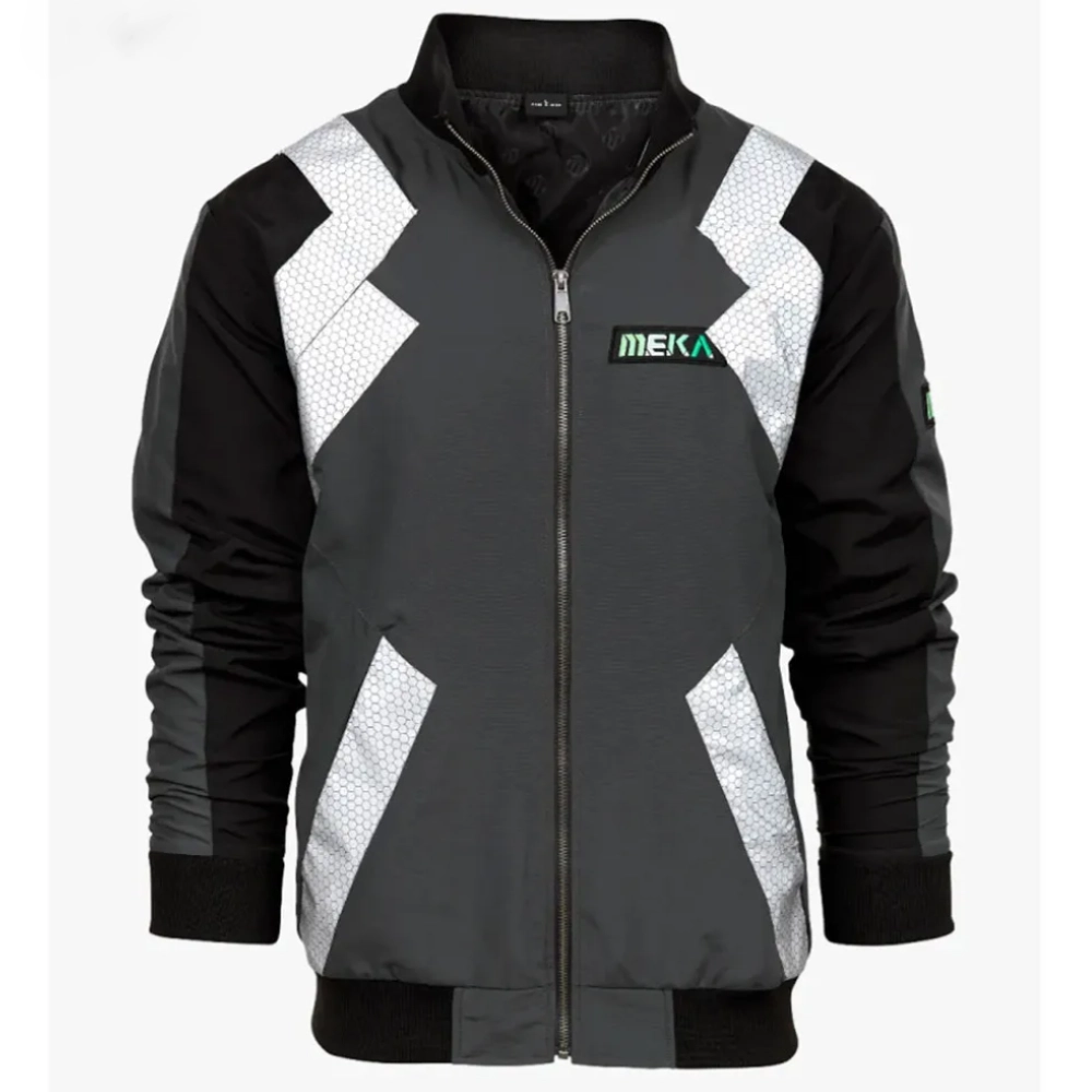 Alternative view of Overwatch Meka Bomber Grey Cotton Jacket