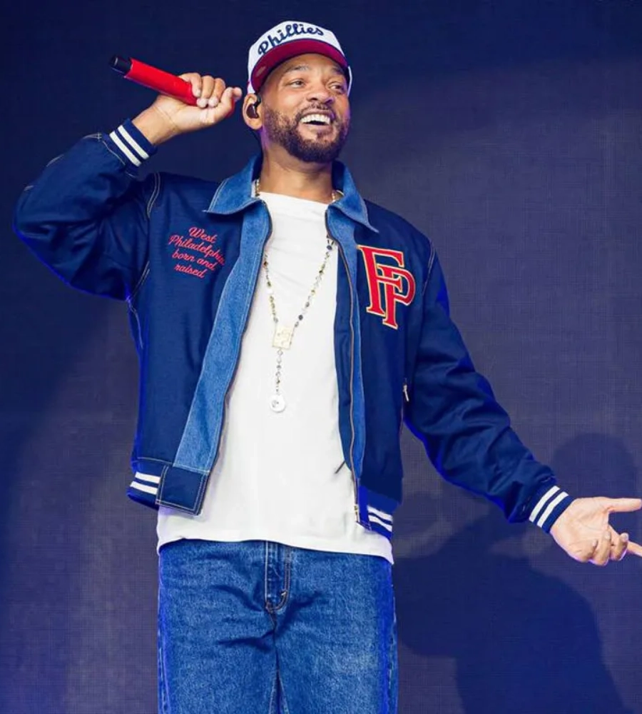 Based on a True Story Tour Will Smith Blue Cotton Jacket