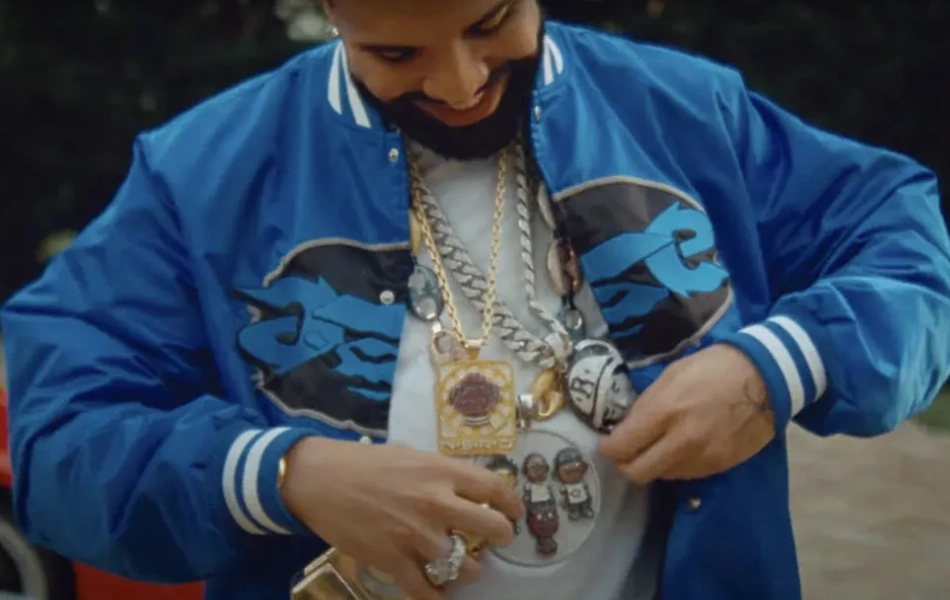 Jumbotron Shit Poppin Drake Satin Jacket