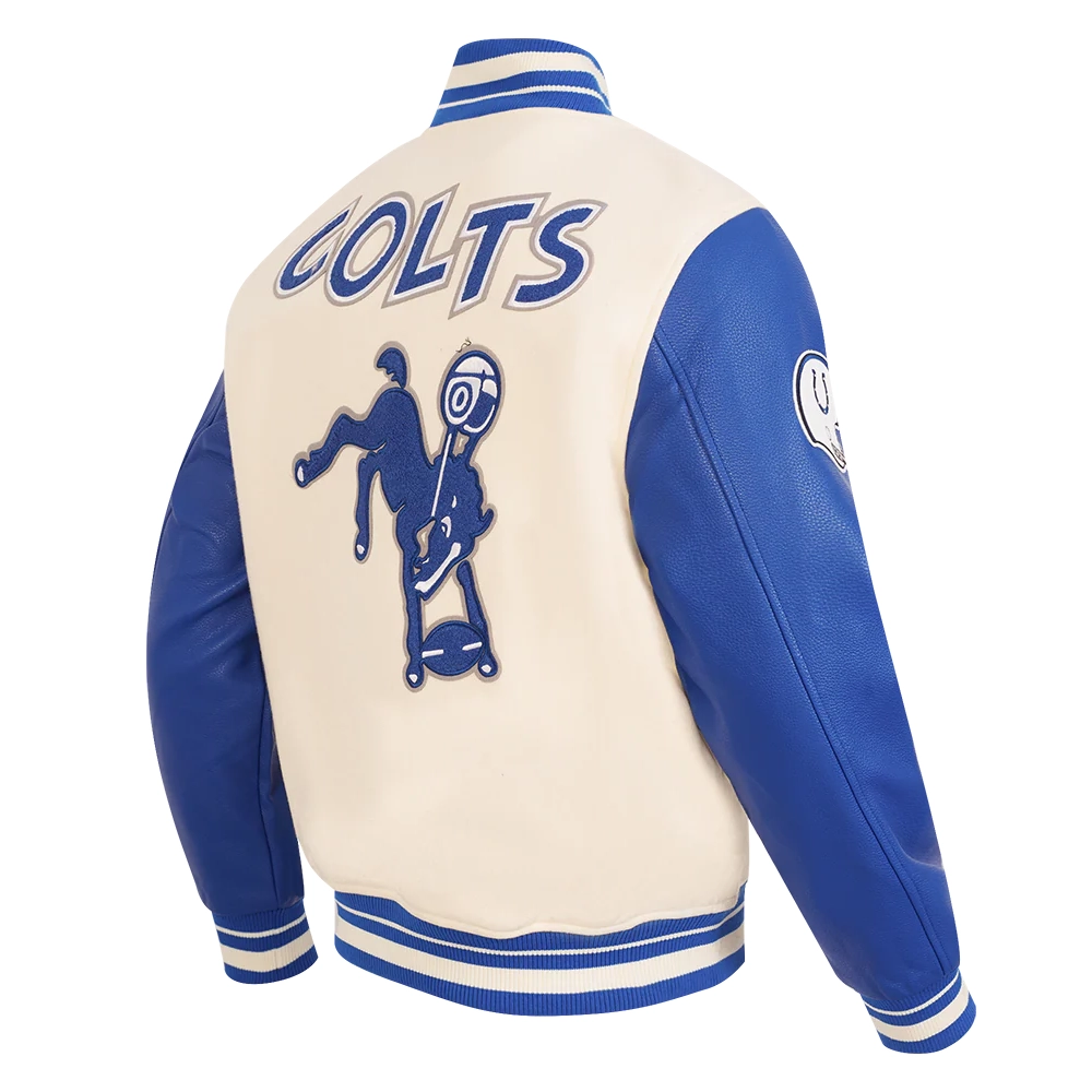 baltimore colts retro classics wool cream jacket