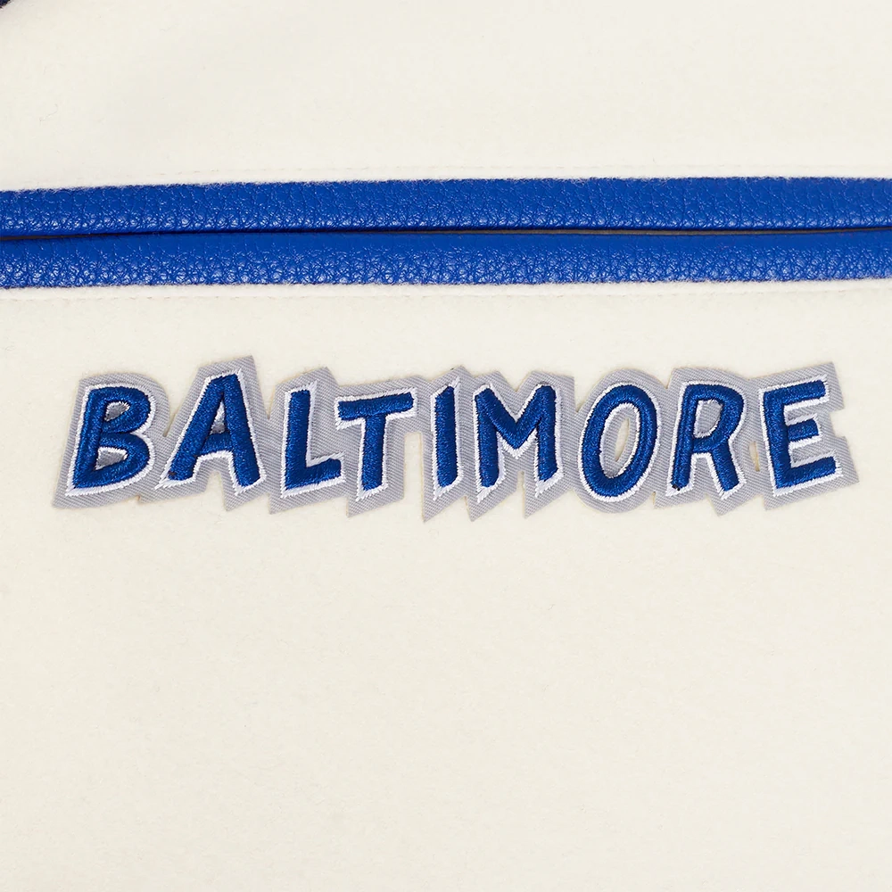 baltimore colts retro classics wool & leather cream patch design