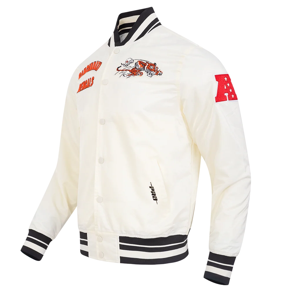 cincinnati bengals retro classic full snap satin