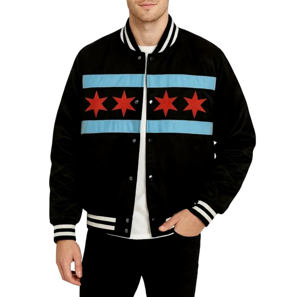 cm punk night of champions black satin jacket