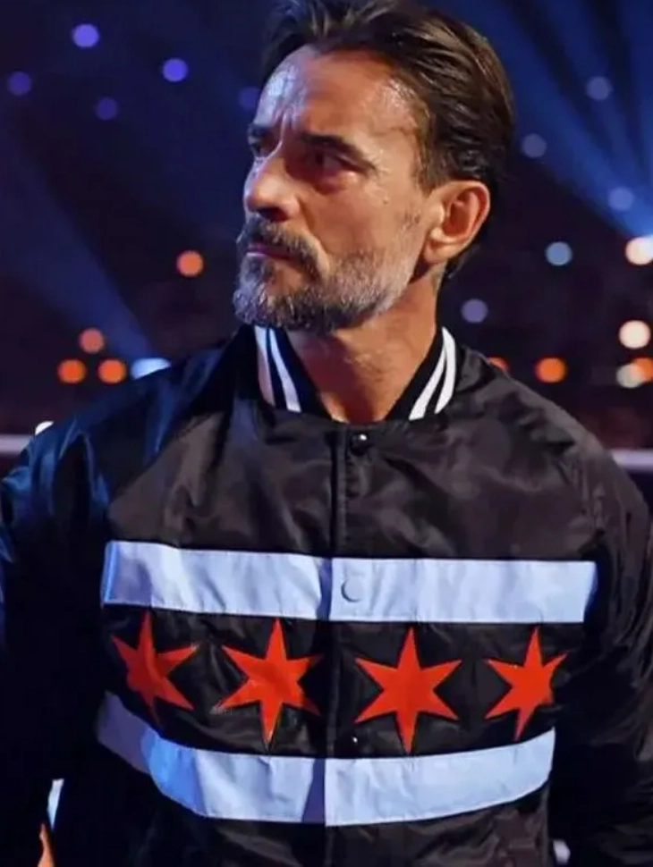 cm punk night of champions satin jacket