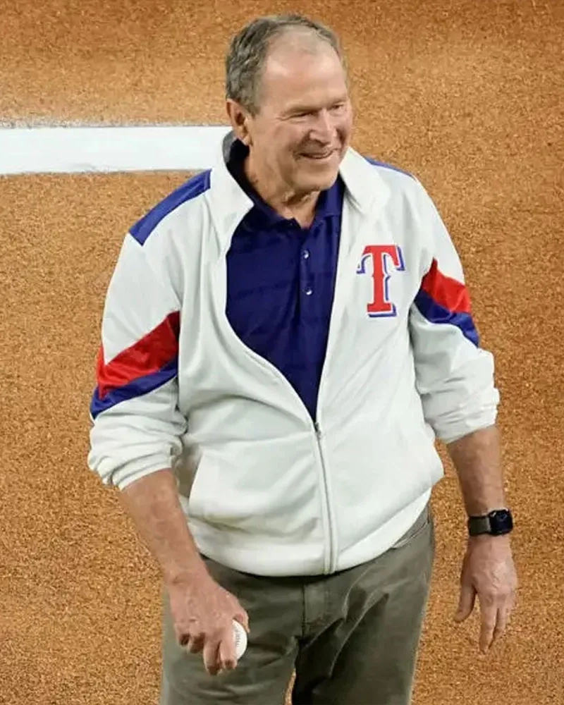 george bush texas white jacket
