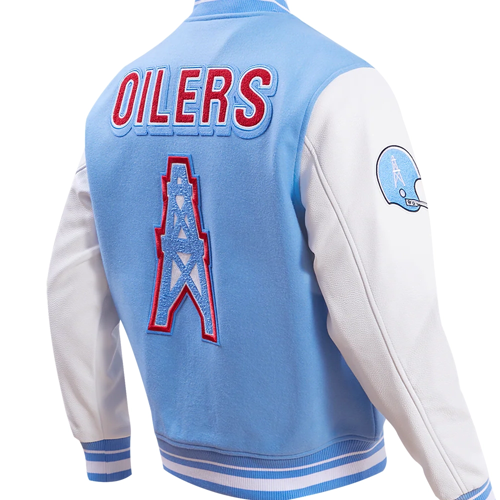 houston oilers retro classic wool blue