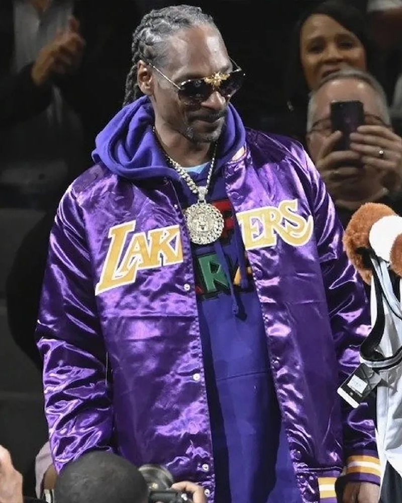 la lakers snoop dogg purple satin