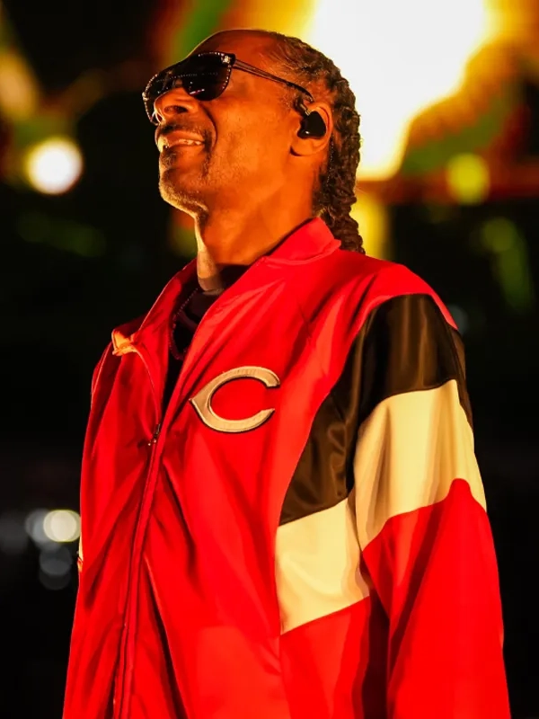snoop dogg cincinnati reds post-game concert cotton red jacket