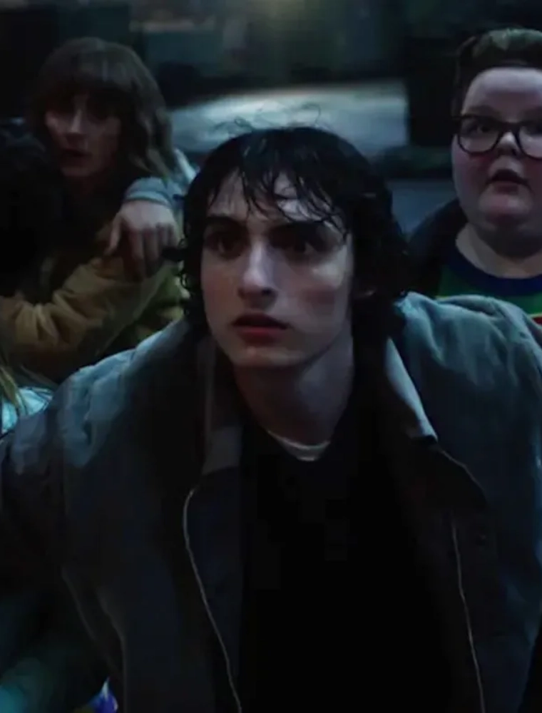 stranger things season 5 finn wolfhard grey polyster jacket