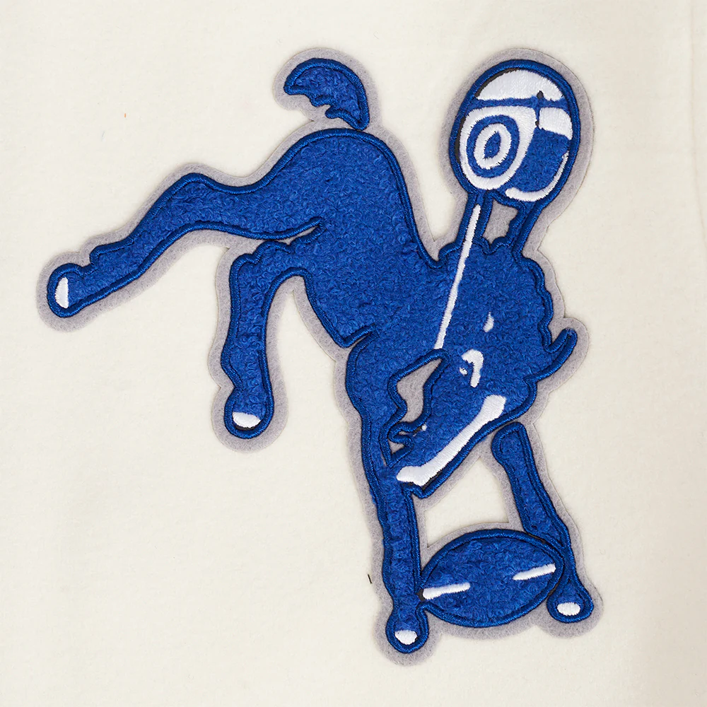 Baltimore colts retro classic wool & leather cream varsity patches