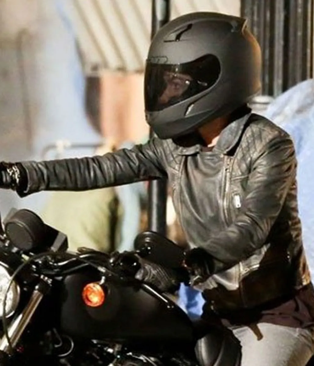 Batwoman Ruby Rose Biker Black Leather Jacket - Image 3