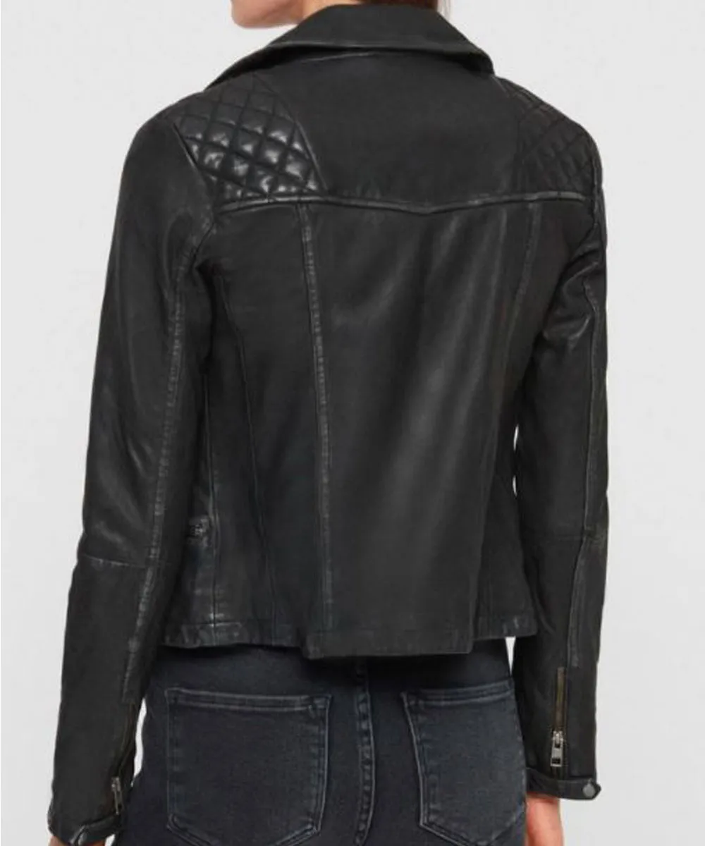 Batwoman Ruby Rose Biker Black Leather Jacket - Image 10