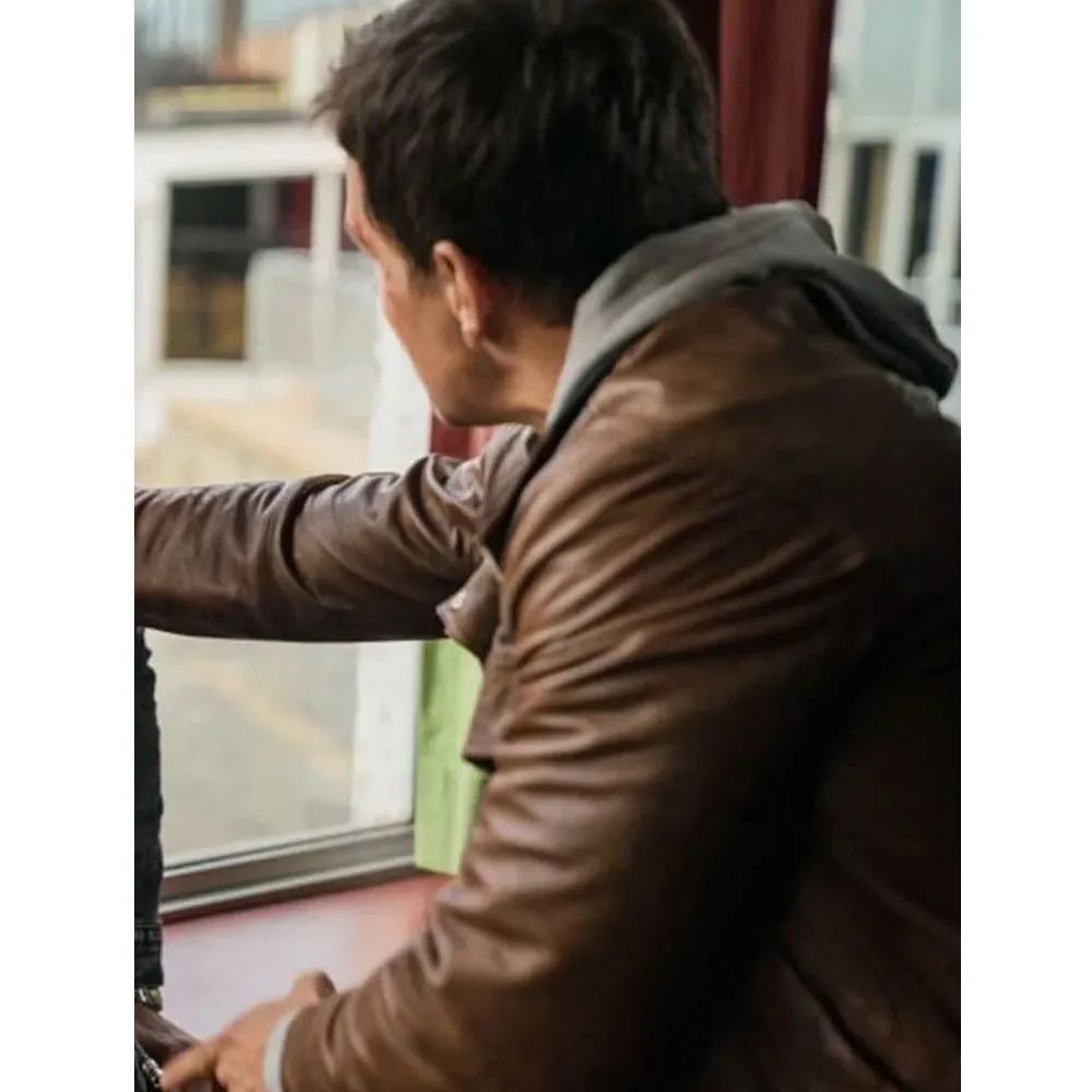 Spenser Confidential Mark Wahlberg Brown Leather Jacket - Image 5