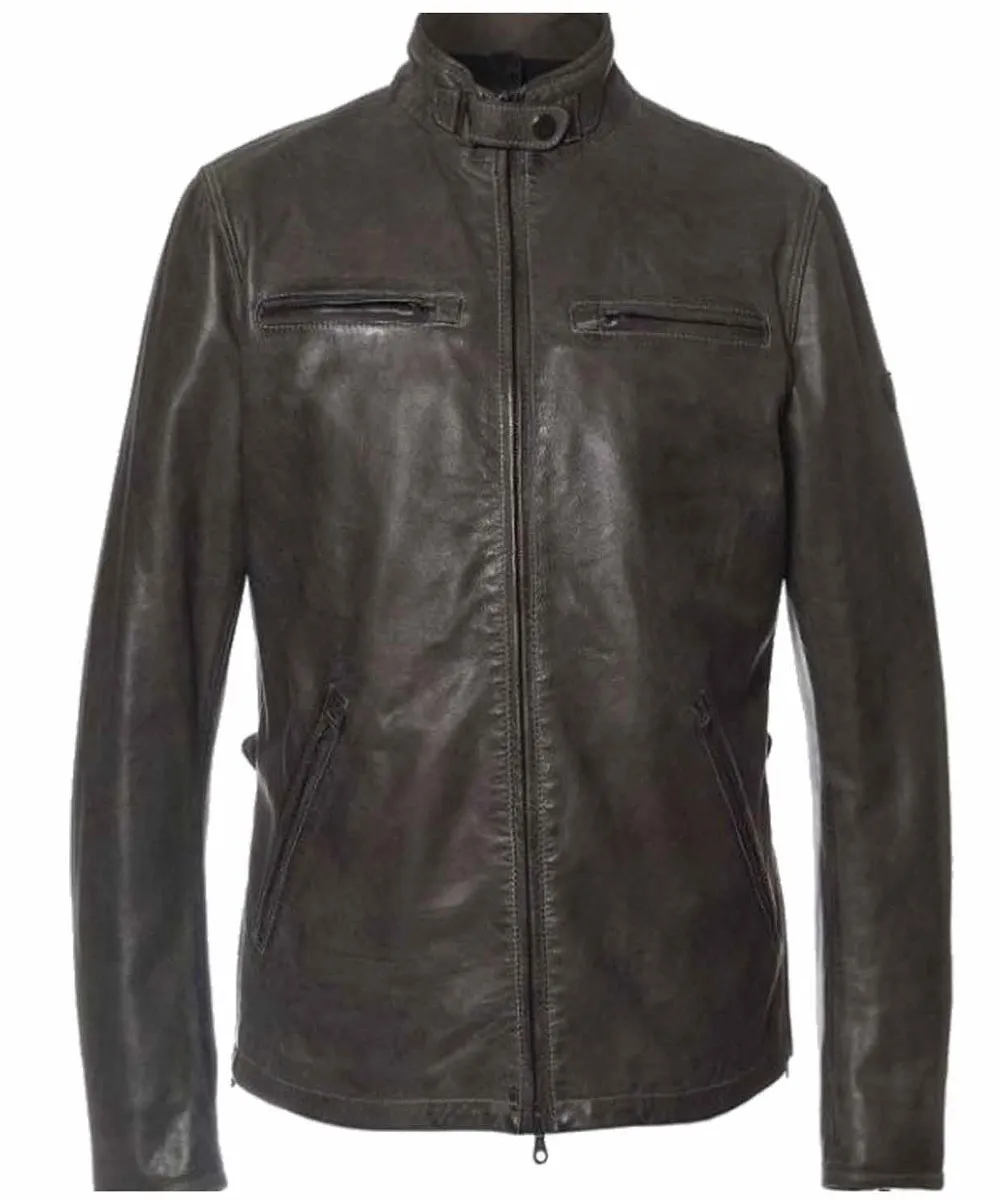 Alternative view of Bates Motel Max Thieriot Brown Leather Jacket