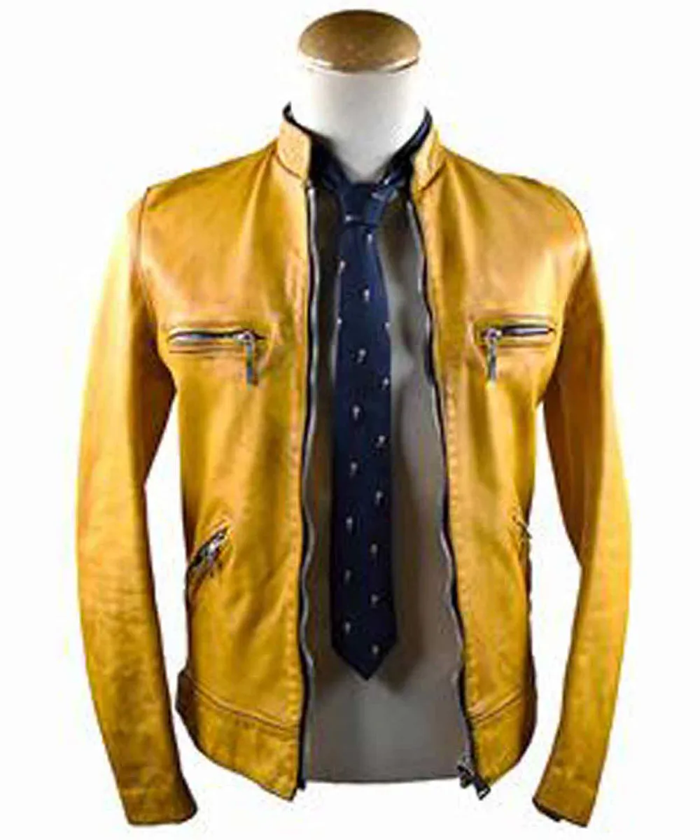 Alternative view of Dirk Gently’s Holistic Detective Agency Yellow Leather Jacket