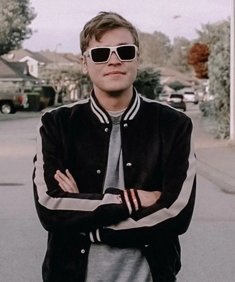Supernatural Alexander Calvert Striped Varsity Jacket - Image 7