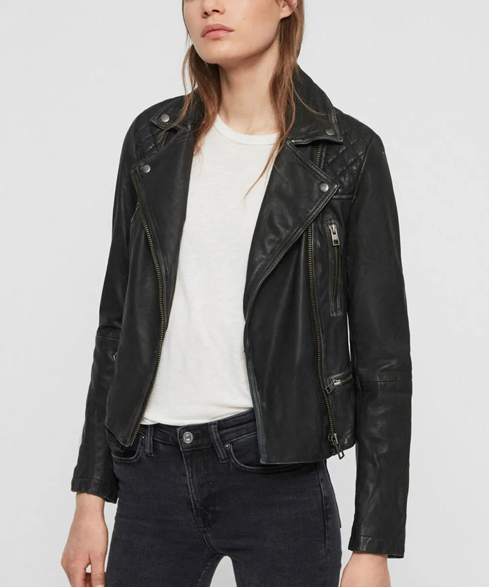 Batwoman Ruby Rose Biker Black Leather Jacket - Image 11