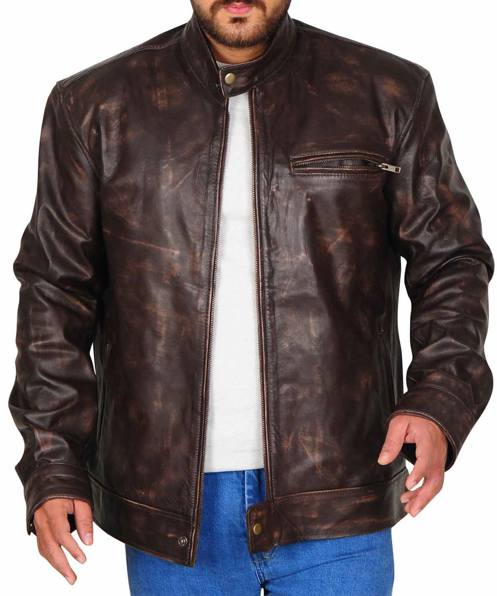 MacGyver Lucas Till Brown Leather Jacket - Image 7