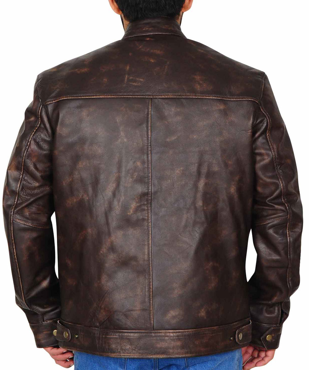MacGyver Lucas Till Brown Leather Jacket - Image 3