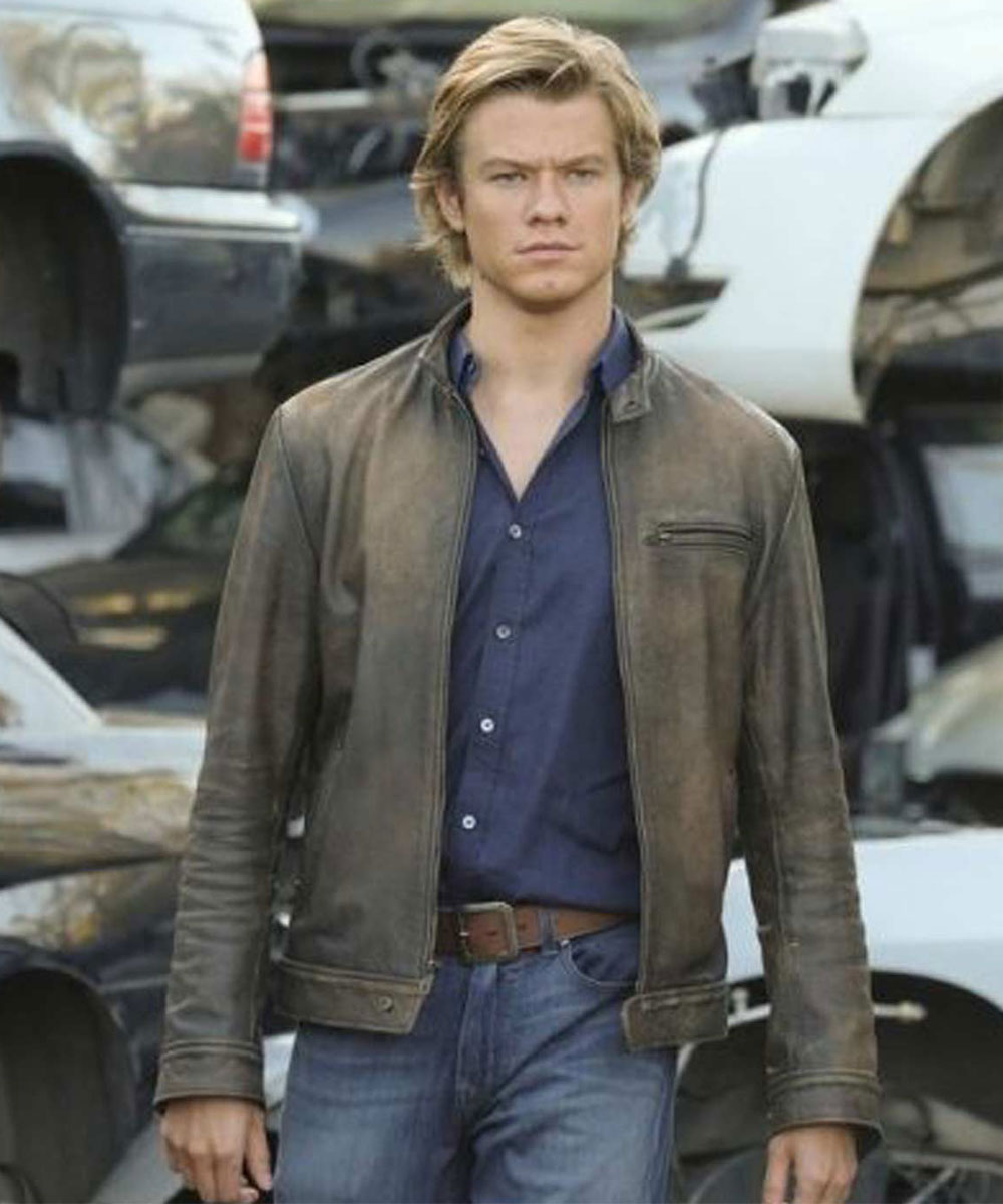 MacGyver Lucas Till Brown Leather Jacket