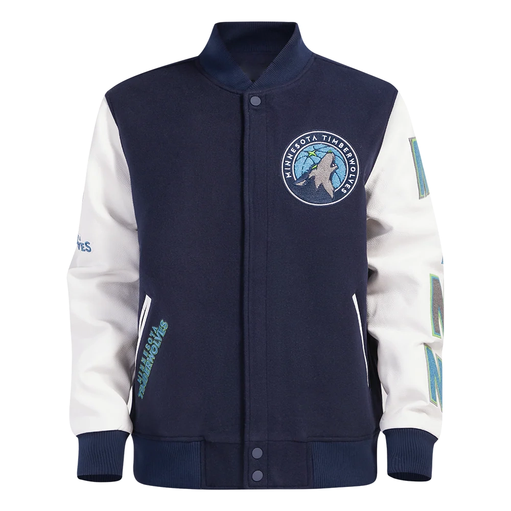 minnesota timberwolves classic varsity jacket