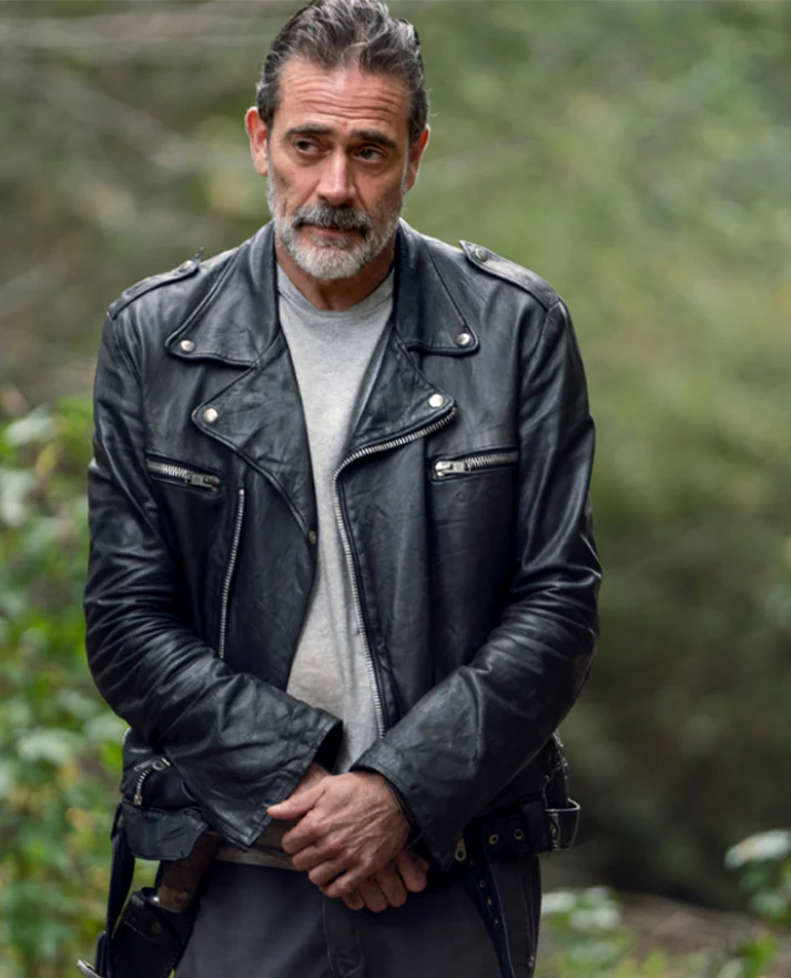 Negan The Walking Dead Black Leather Jacket