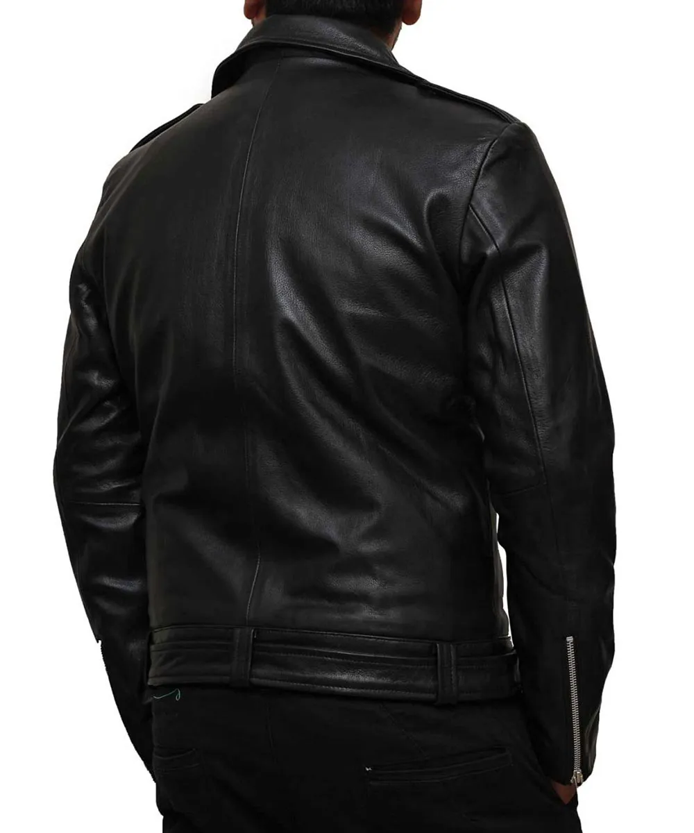 Negan The Walking Dead Black Leather Jacket - Image 4