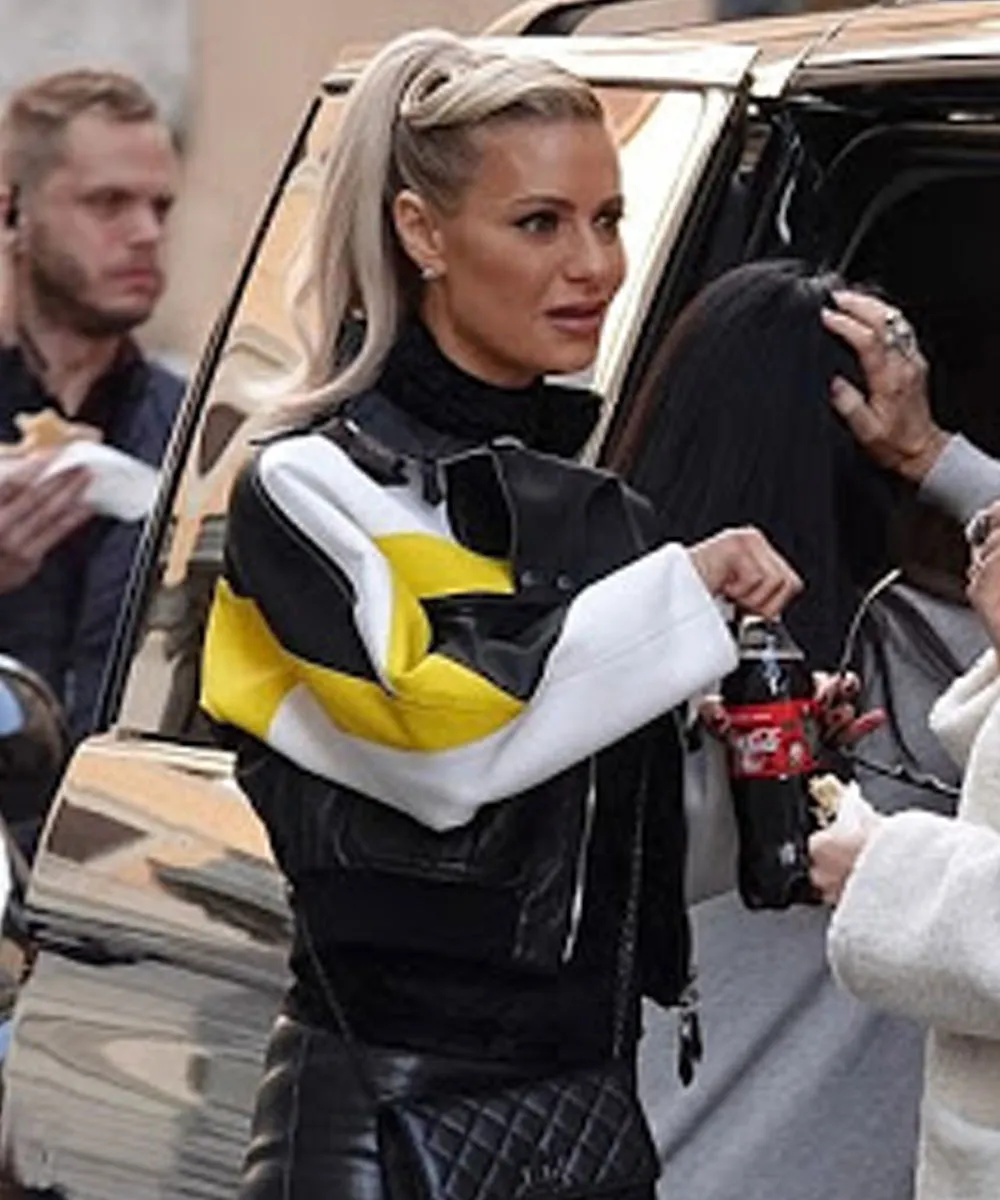 Alternative view of Real Housewives of Beverly Hills Dorit Kemsley Leather Jacket