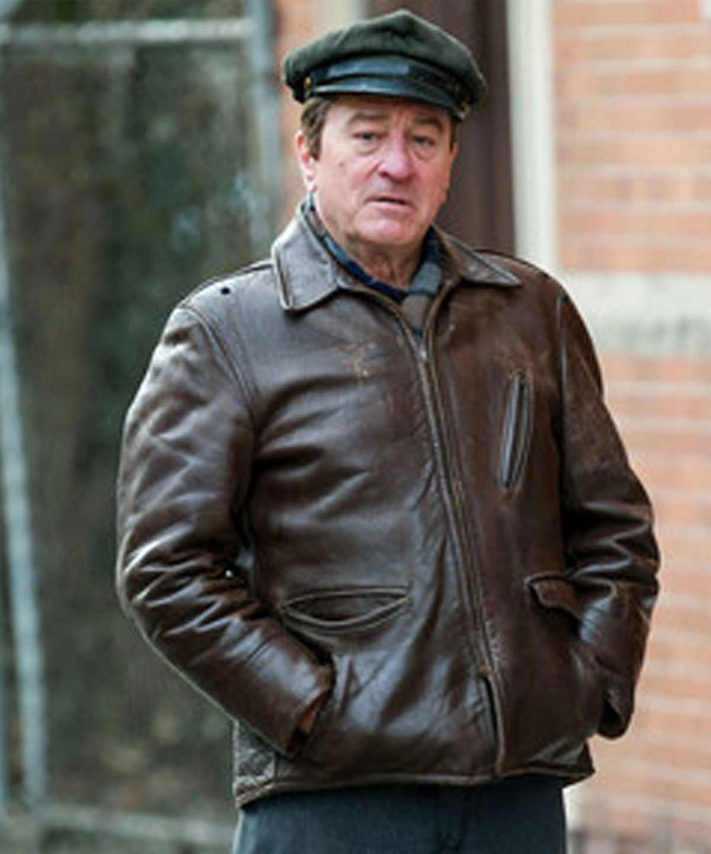 Robert Anthony De Niro The Irishman Brown Leather Jacket