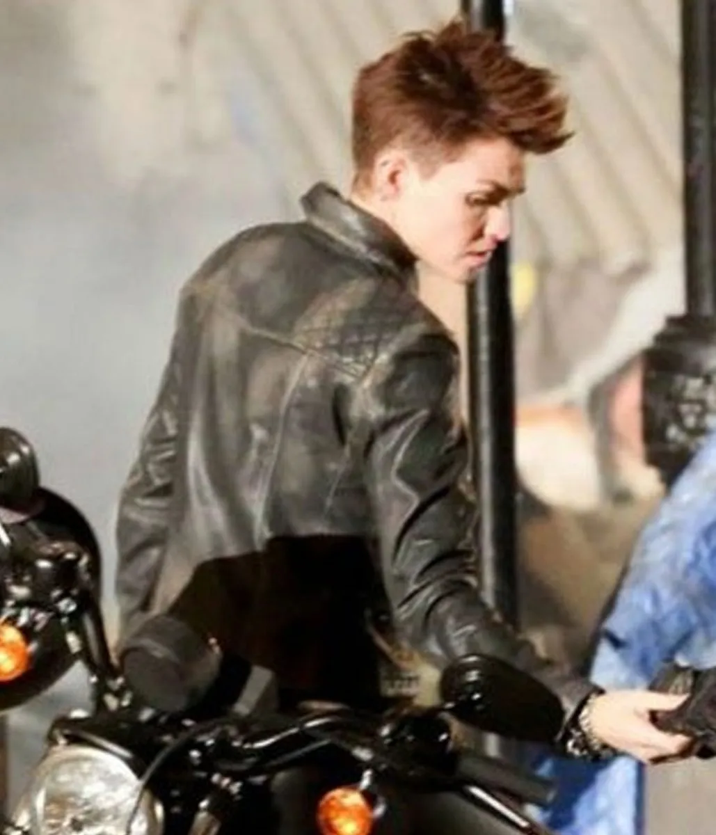 Batwoman Ruby Rose Biker Black Leather Jacket - Image 6
