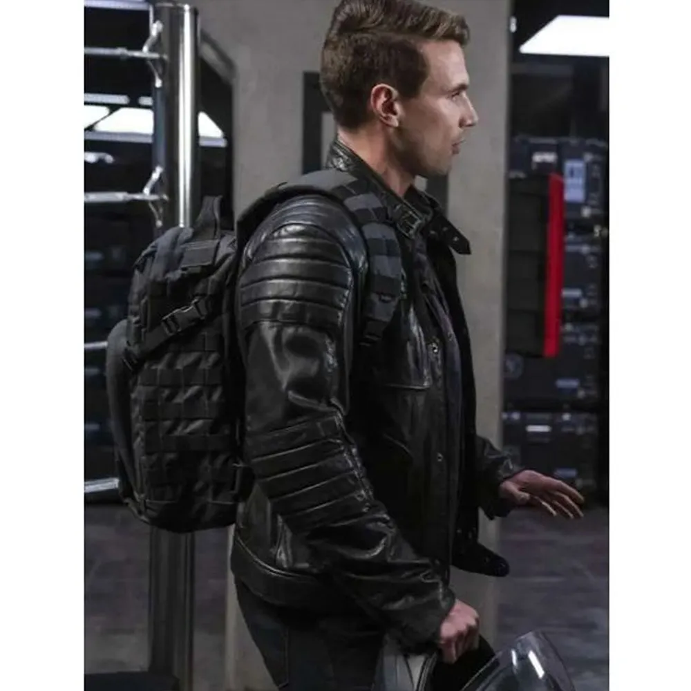 s.w.a.t. season 3 alex russell black leather jacket