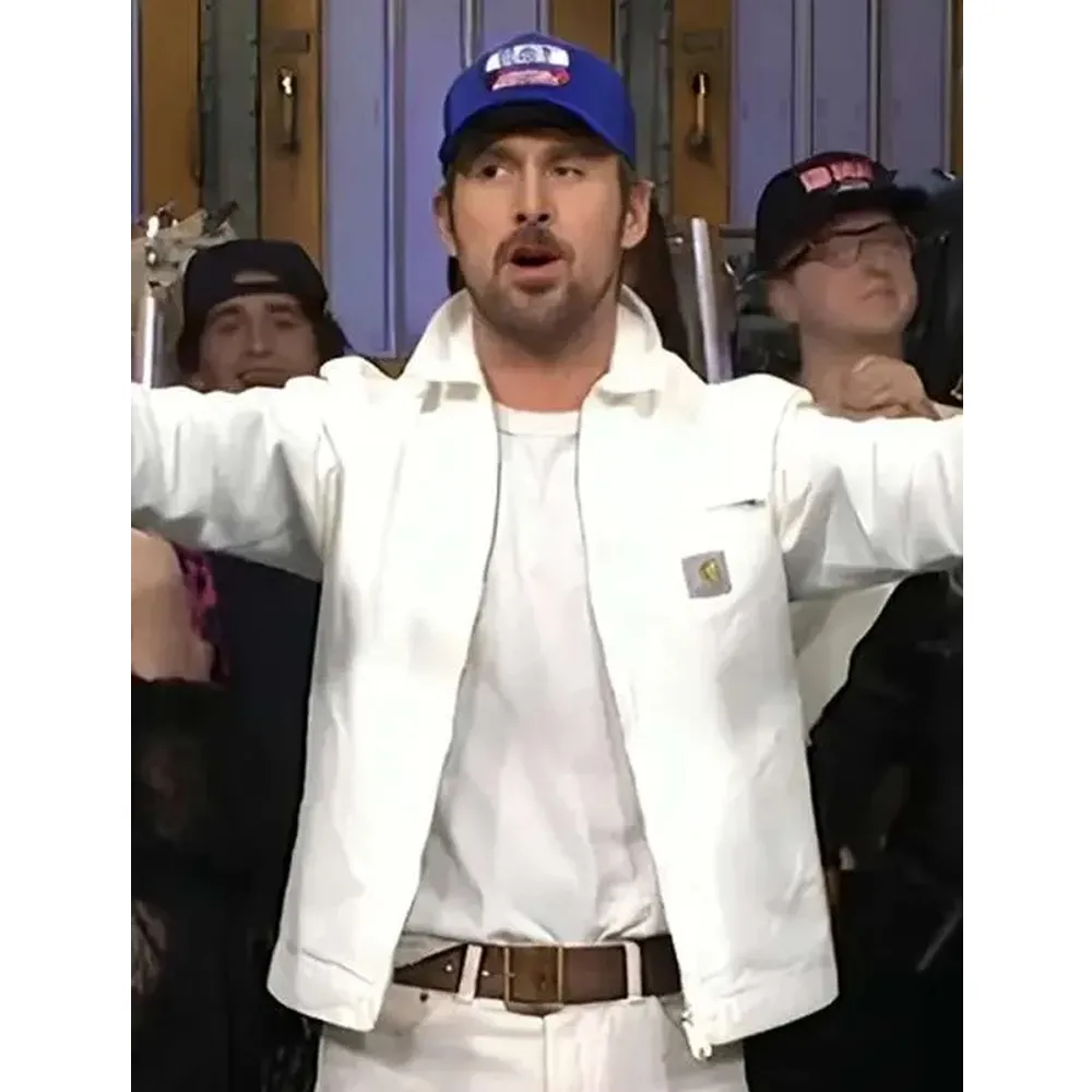 snl the fall guy ryan gosling white jacket