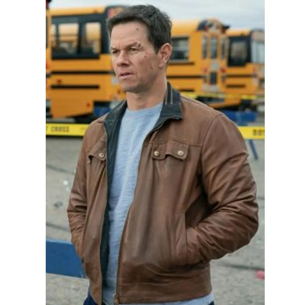 Spenser Confidential Mark Wahlberg Brown Leather Jacket - Image 11