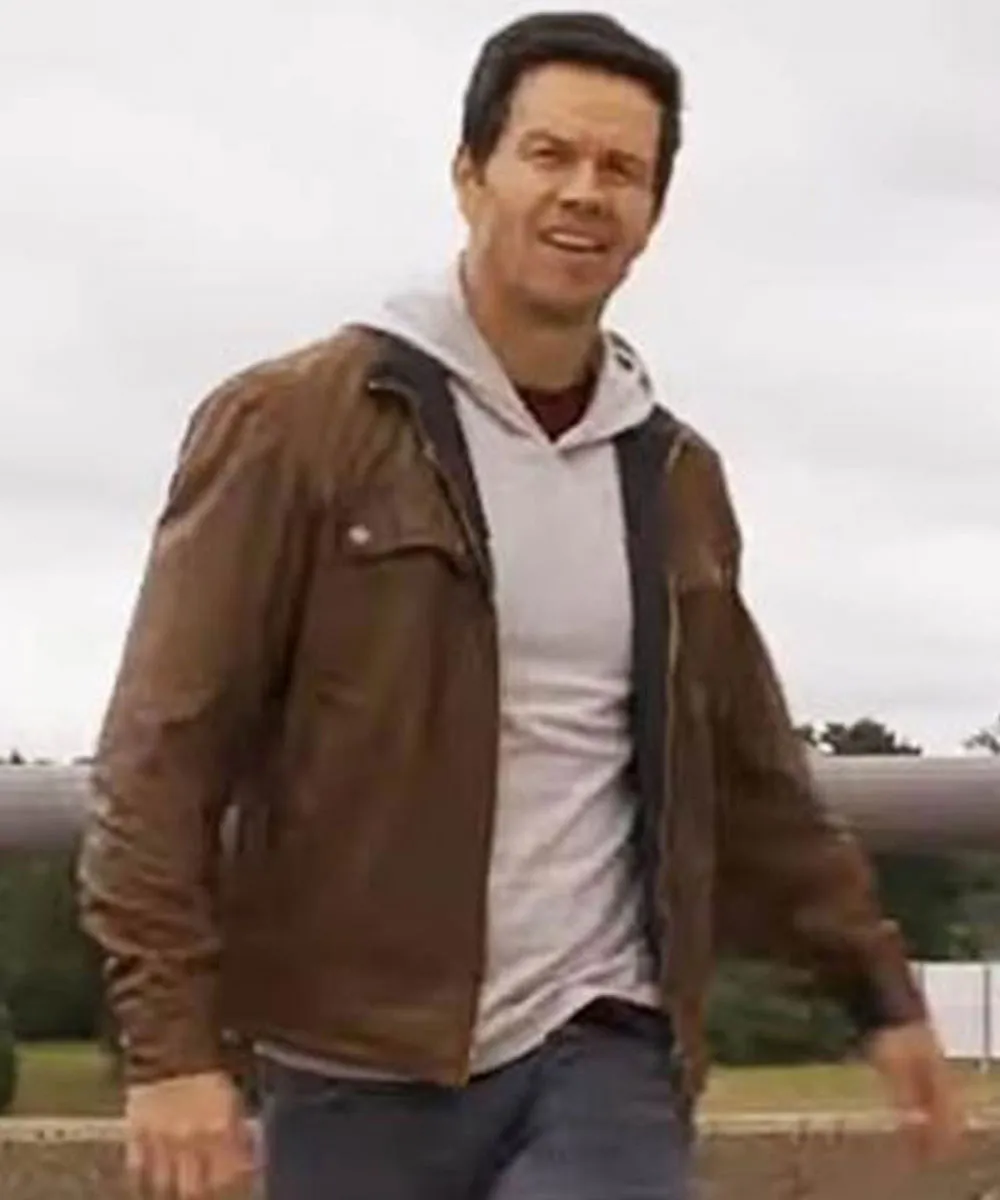 Spenser Confidential Mark Wahlberg Brown Leather Jacket