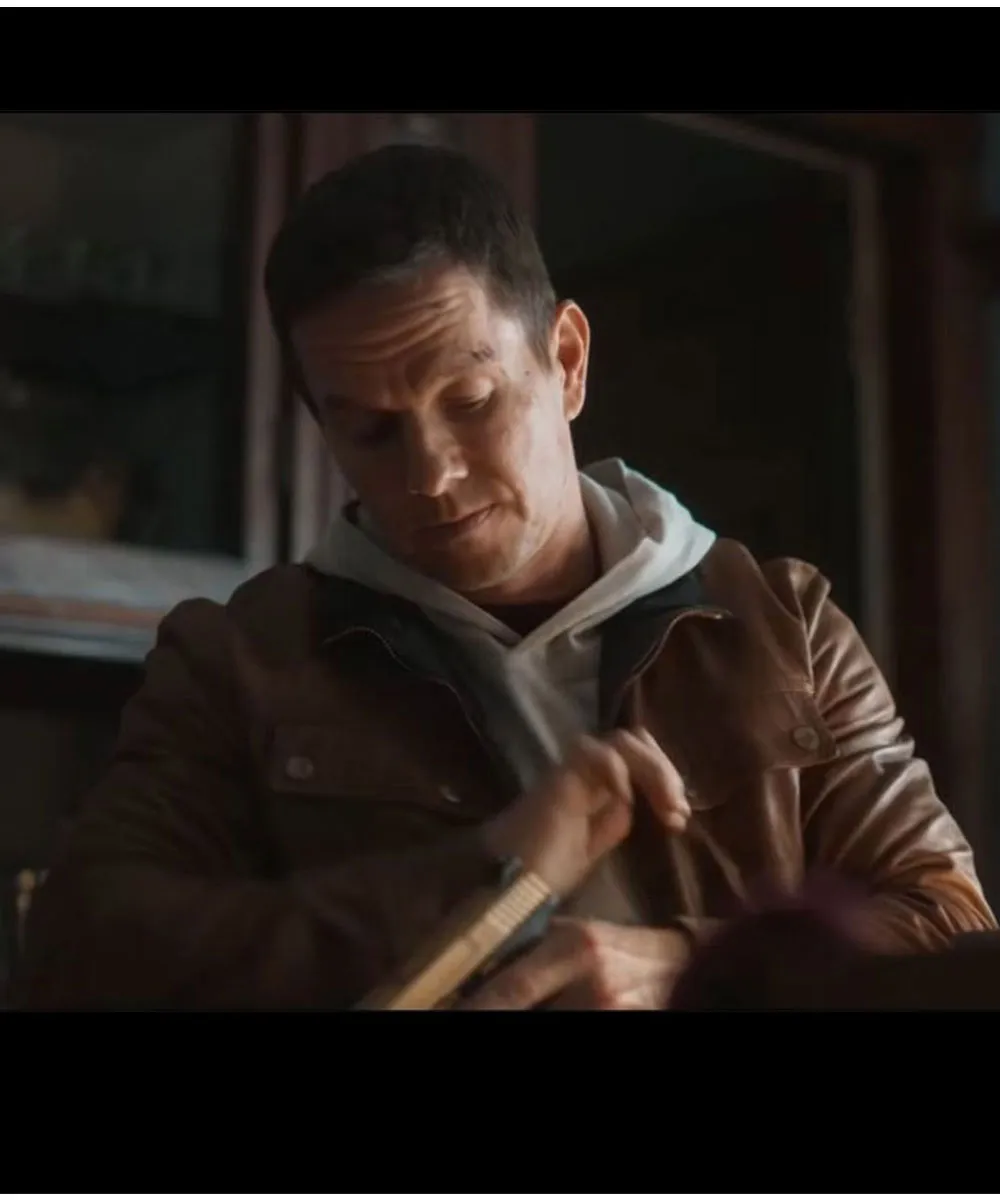 Spenser Confidential Mark Wahlberg Brown Leather Jacket - Image 8